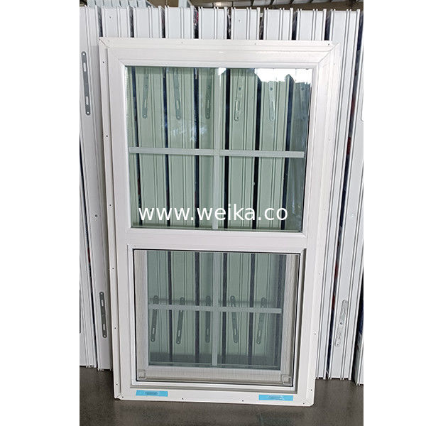 Κινητό UPVC μονό κρεμασμένο παράθυρο πλαστικό παράθυρο