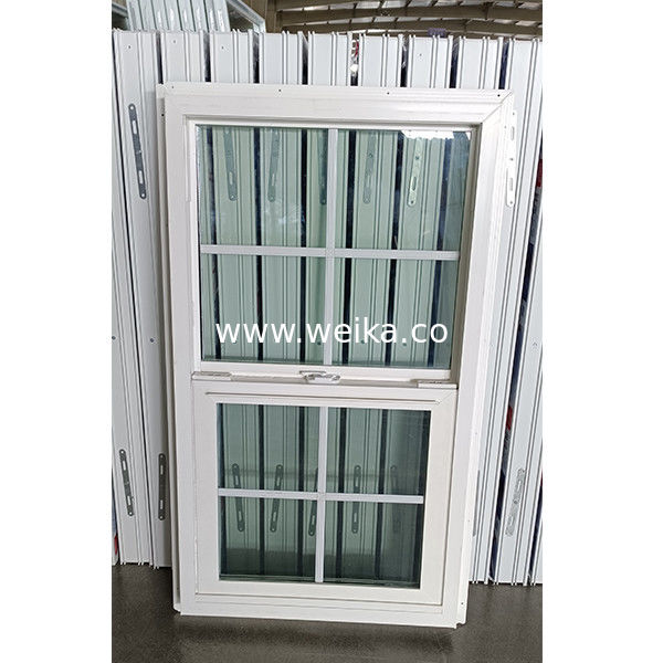 Κινητό UPVC μονό κρεμασμένο παράθυρο πλαστικό παράθυρο