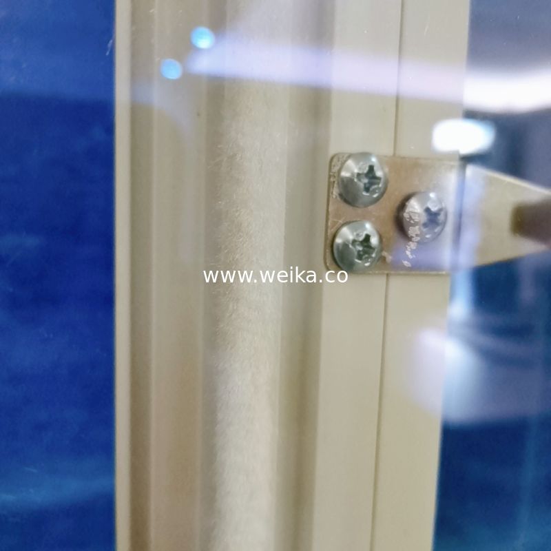 Μοναδικό διασταυρωτικό προφίλ UPVC οικιακό παράθυρα διπλό γυαλί για μπαλκόνι
