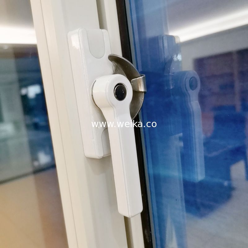 Μοναδικό διασταυρωτικό προφίλ UPVC οικιακό παράθυρα διπλό γυαλί για μπαλκόνι