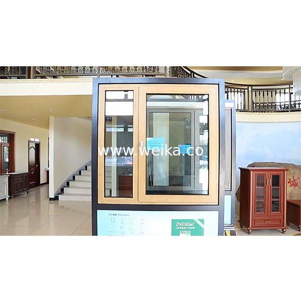 Καταιγίδα Casement Ανοίξιμο Κλίση και Γύρισμα UPVC παράθυρο Βινύλιο χρώμα