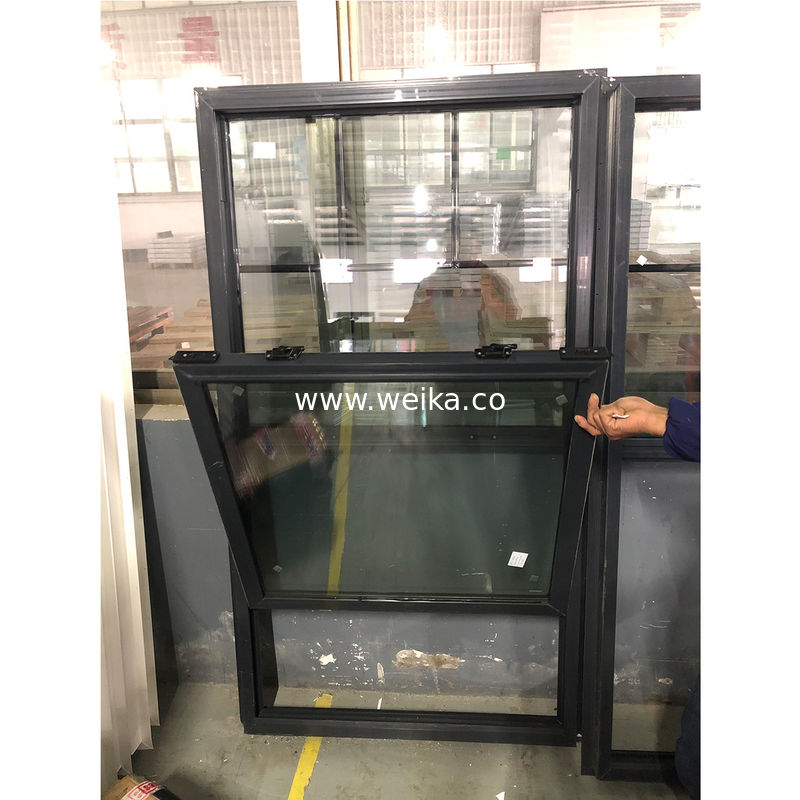 UPVC Single Vertical Sliding Window με καλή φήμη στην αγορά λευκό ή προσαρμοσμένο