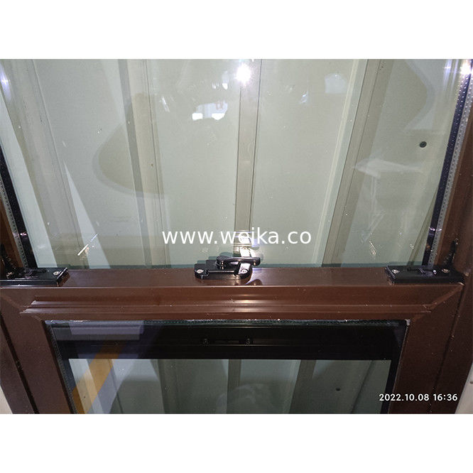 Κρεσούλα κλειδαριού Crescent Lock Top Fixed Sash Single Hang Windows UPVC Κάτω Πίνακα Χαμηλό E γυαλί