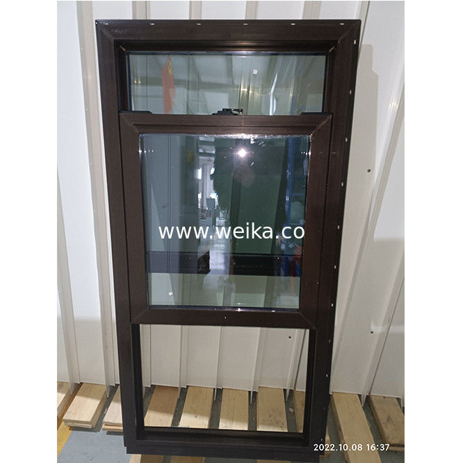 Κρεσούλα κλειδαριού Crescent Lock Top Fixed Sash Single Hang Windows UPVC Κάτω Πίνακα Χαμηλό E γυαλί