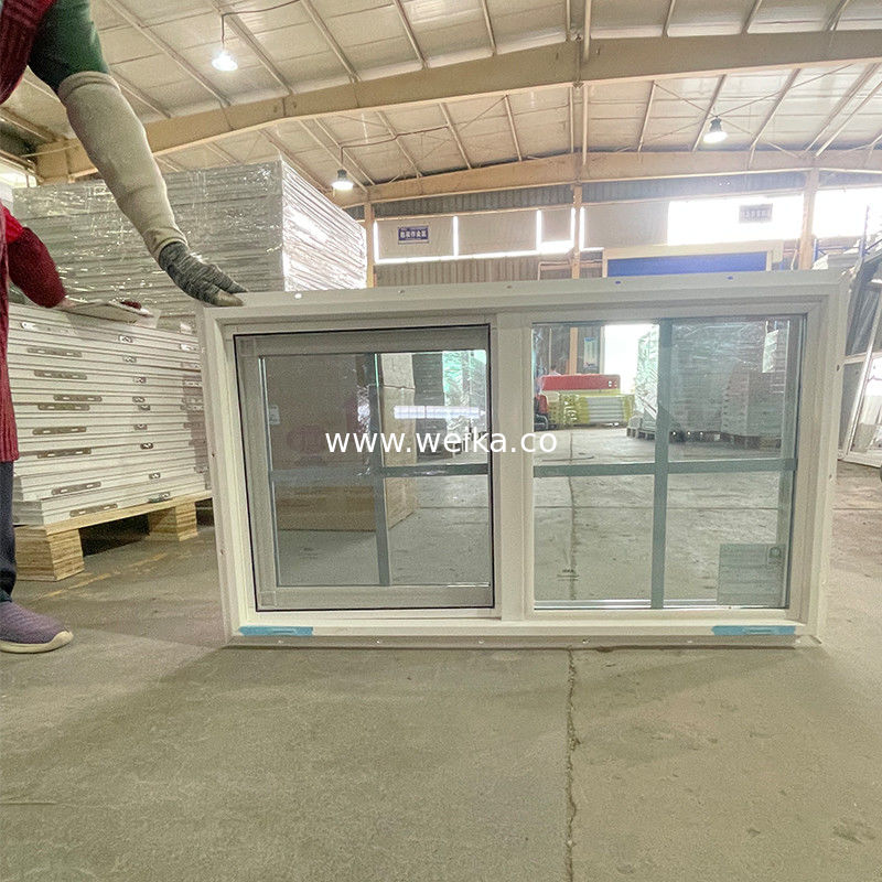 Μαύρο προφίλ χρώμα UPVC συρόμενο παράθυρο με πλέγμα και 14 χρόνια εμπειρίας παραγωγής