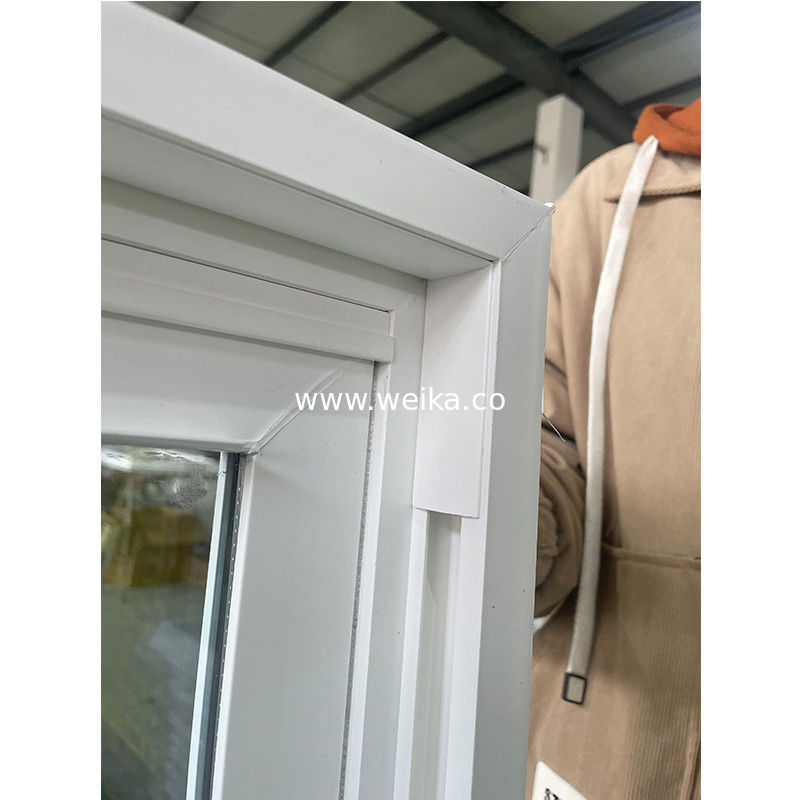 Καλή Αντοχή στη Διάβρωση UPVC Παράθυρο Διπλού Ανοιγματος με Έλεγχο Κουνουπιών / Εντόμων