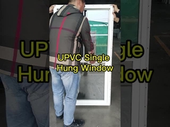 το βινυλίου κρεμασμένο διπλάσιο παραθύρων βερνίκωσε τα μετριασμένα παράθυρα γυαλιού