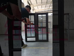 Διπλό Αλουμινίου Κρεμασμένο παράθυρο κάθετη συρόμενη δίδυμα σπίτι