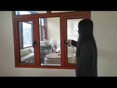 Αλουμίνιο διπλό swing εσωτερική κάλυψη παράθυρο πόρτα ξύλο