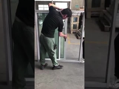 Φυσικό χρώμα Sash Αλουμίνιο συρόμενο παράθυρο και πόρτα άγγιγμα κλειδί