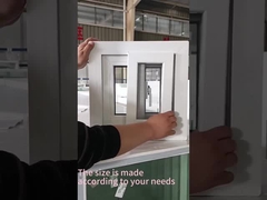 Μοναδικό διασταυρωτικό προφίλ UPVC οικιακό παράθυρα διπλό γυαλί για μπαλκόνι