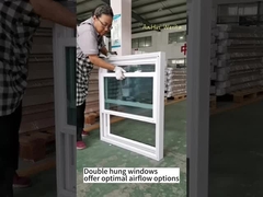 Η σειρά WEIKA 105 διπλή κρεμασμένη με κλίση βινύλινα παράθυρα Αμερικανική