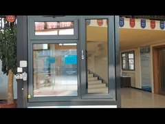 Προσαρμοσμένο Ανθρασίτη Sash Κλίση Και Γύρνα UPVC παράθυρο Επυκνωμένο διπλό γυαλί