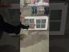 Κινέζικες μάρκες UPVC μονό διακινούμενο παράθυρο εξοικονόμηση ενέργειας και προστασία του περιβάλλοντος